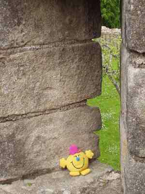 Mr M at Aydon Castle