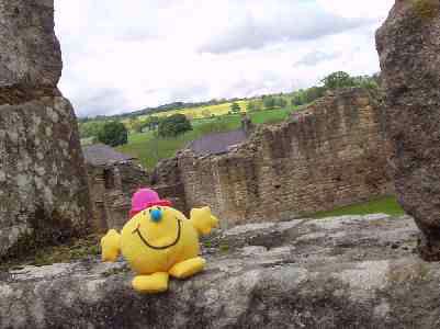 Mr M at Aydon Castle